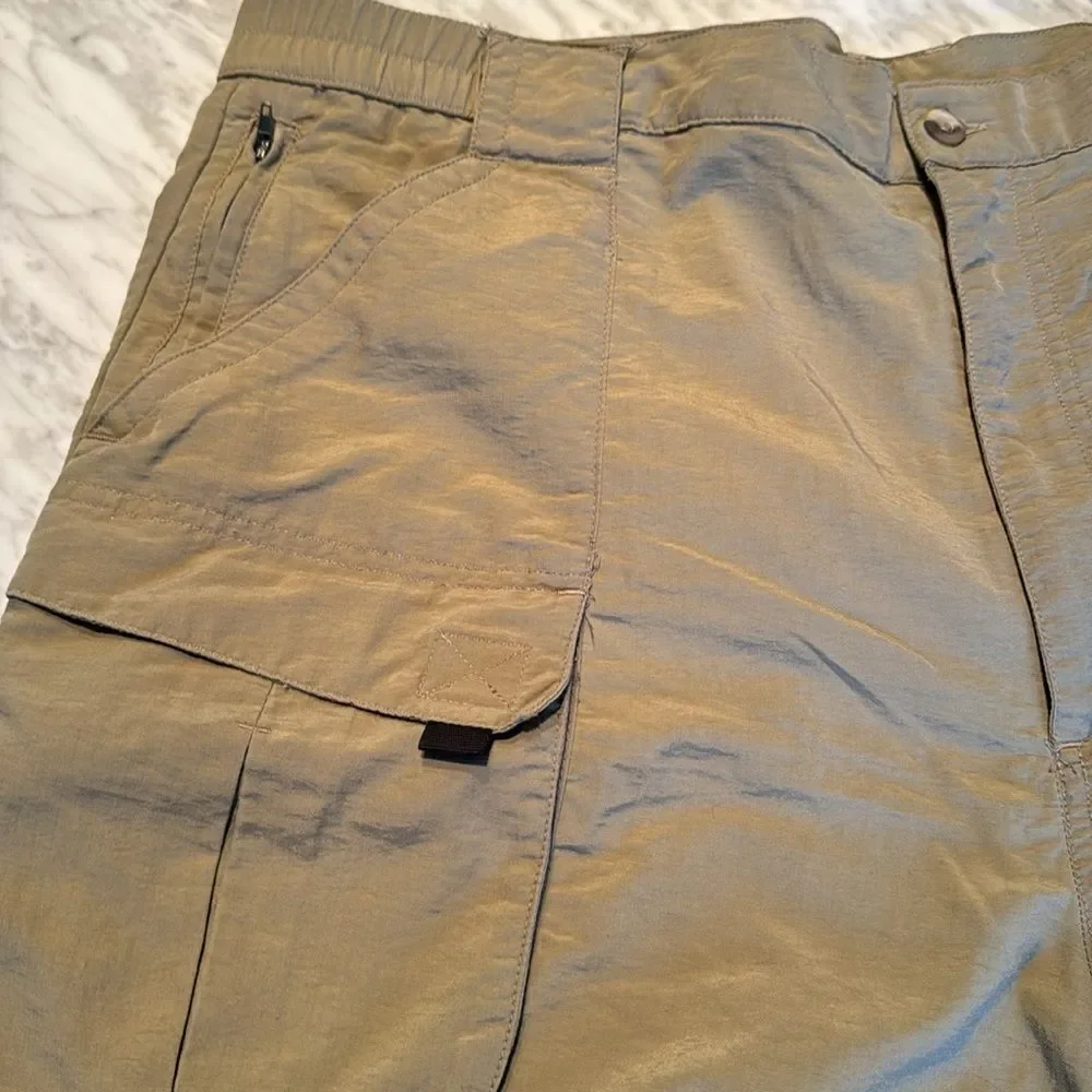 Sierra Experience khaki nylon technical cargo hiking athleisure shirts. XXL